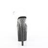 Pleaser - FLAMINGO808SPKL02 Sandaal met enkelband, Paaldans schoenen - Zwart/Transparant Product image